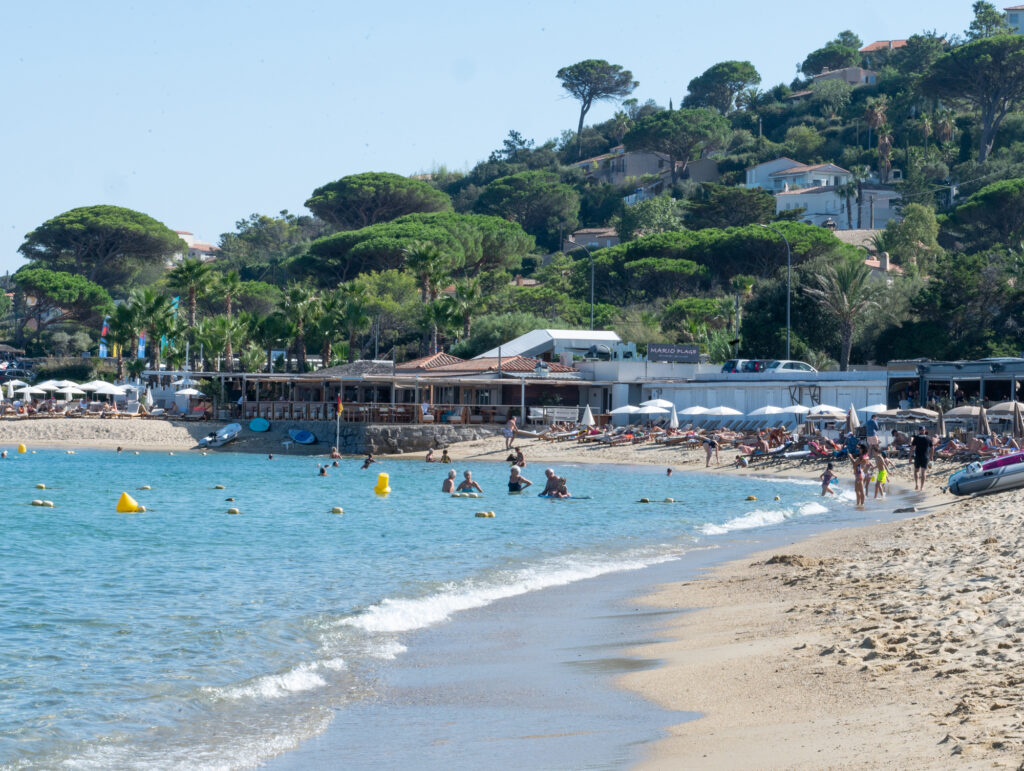 zandstrand in Sainte-Maxime, La Nartelle